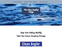 Tablet Screenshot of cleanangling.org